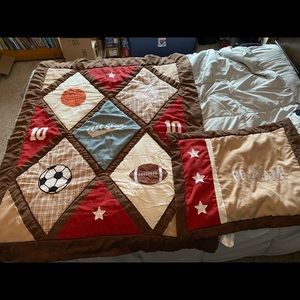 Sweet JoJo Designs All Star Sports Crib Comforter & Pillow Sham